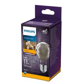   LED izzó E27 A60 2,3W = 11W 100lm 1800K melegszálas füstölt PHILIPS