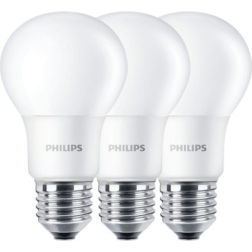 3db LED izzó E27 A60 8W = 60W 806lm 2700K  300° PHILIPS