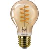 LED izzó E27 A60 5,5W = 40W 470lm 2200K meleg izzószál borostyán PHILIPS szabályozható