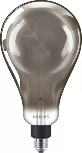 LED izzó E27 A160 6.5W = 20W 200lm 1800K melegszálas füstölt PHILIPS szabályozható
