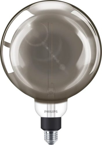 LED izzó Globe E27 G200 6.5W = 20W 200lm 1800K melegszálas füstölt PHILIPS szabályozható