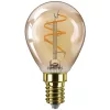 LED izzó E14 gömb alakú P45 2,7 W = 15 W 180 lm 1800 K Meleg CRI90 300° Filament Vintage Amber Szabályozható Dekoratív Philips