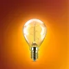 LED izzó E14 gömb alakú P45 2,7 W = 15 W 180 lm 1800 K Meleg CRI90 300° Filament Vintage Amber Szabályozható Dekoratív Philips