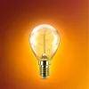LED izzó E14 gömb alakú P45 3.1W = 25W 270lm 2200K Meleg CRI90 300° IZZÓFŰSZERES Vintage borostyánszínű, szabályozható dekoratív Philips