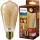 LED izzó E27 Edison ST64 3.1W = 25W 270lm 1800K Meleg CRI90 300° IZZÓFŰSZERES Vintage Amber Szabályozható Dekoratív Philips