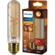 LED izzó E27 cső alakú T30 3.1W = 25W 270lm 1800K Meleg CRI90 300° IZZÓFŰSZERES Vintage borostyánszínű, szabályozható dekoratív Philips