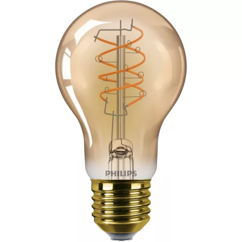 LED izzó E27 A60 7.3W = 60W 806lm 2200K Meleg CRI90 300° IZZÓIZZÓ Vintage Amber Szabályozható Dekoratív Philips