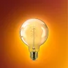 LED izzó E27 gömb alakú G95 7.3W = 60W 806lm 2200K Meleg CRI90 300° IZZÓFŰSZERES Vintage borostyánszínű, szabályozható dekoratív Philips