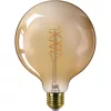 LED izzó E27 gömb alakú G125 7.3W = 60W 806lm 2200K Meleg CRI90 300° IZZÓFŰSZERES Vintage Amber Szabályozható Dekoratív Philips