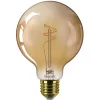 LED izzó E27 gömb alakú G95 3,1 W = 25 W 270 lm 1800 K Meleg CRI90 300° IZZÓFŰSZERES Vintage borostyánszínű, szabályozható fényerővel Dekoratív Philips
