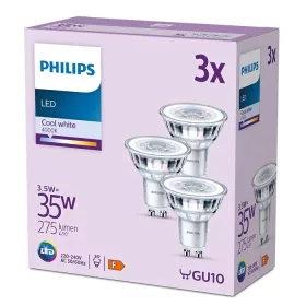   3x LED halogén izzó készlet GU10 PAR16 3.5W = 35W 275lm 4000K Semleges 36° PHILIPS