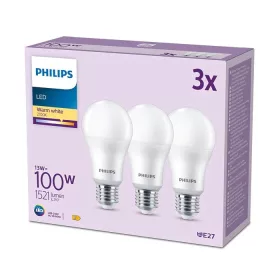   3 db LED-es izzókészlet E27 A65 13W = 100W 1521lm 2700K Meleg 150° PHILIPS