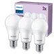 3x LED izzó E27 A67 13W = 100W 1521lm 4000K Semleges 180° EC Többcsomagos Philips
