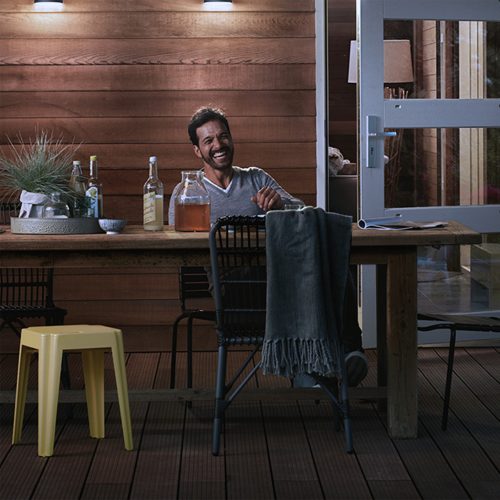 LED reflektor lámpa reflektor 20W 2050lm 5000K IP65 mozgás- és alkonyérzékelővel, Black Lois Philips