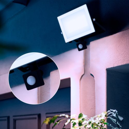 LED reflektor lámpa reflektor 50 W 5400lm 5000K IP65 mozgás- és alkonyérzékelővel, Black Lois Philips