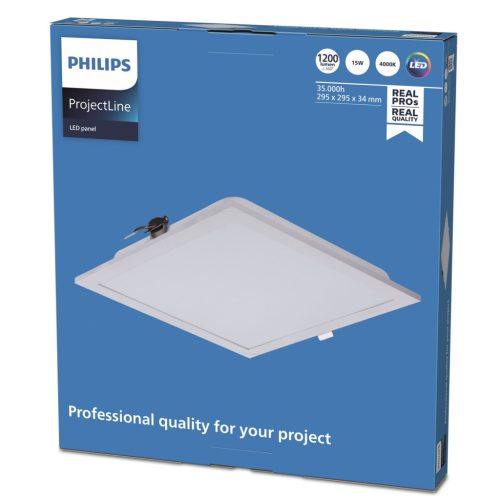 LED panel süllyesztett 15W 4000k 1200lm 30x30 cm fehér COFFER Projectline NOC PHILIPS