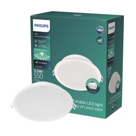   LED panel süllyesztett alsó lámpa MESON 5.5W 4000K 9cm kerek alsó lámpa PHILIPS