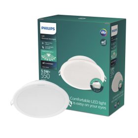   LED panel süllyesztett alsó lámpa MESON 5.5W 6500K 9cm kerek alsó lámpa PHILIPS