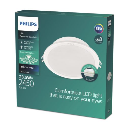 LED panel süllyesztett alsó lámpa MESON 23.5W 3000K 21.5cm kerek alsó lámpa PHILIPS