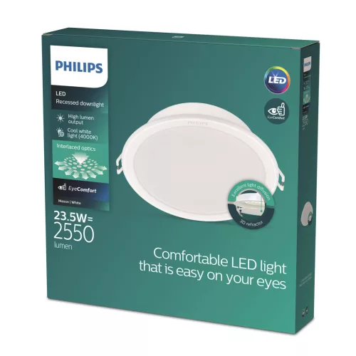 LED panel süllyesztett alsó lámpa MESON 23.5W 4000K 21.5cm kerek alsó lámpa PHILIPS