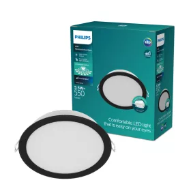   LED Panel Süllyesztett LED Lámpatest 5.5W 550lm 4000K Fekete Meson Philips