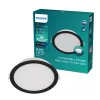LED Panel Süllyesztett LED Lámpatest 12.5W 1300lm 4000K Fekete Meson Philips