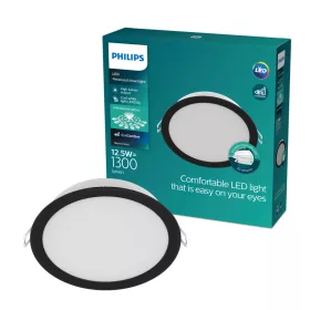   LED Panel Süllyesztett LED Lámpatest 12.5W 1300lm 4000K Fekete Meson Philips