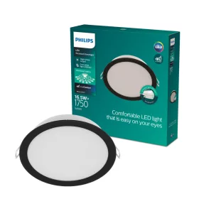   LED Panel Süllyesztett LED Lámpatest 16.5W 1750lm 4000K Fekete Meson Philips