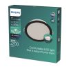 LED Panel Süllyesztett LED Lámpatest 20W 2200lm 4000K Fekete Meson Philips