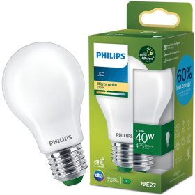   LED izzó E27 A60 210.9lm/W 2.3W = 40W 485lm 2700K meleg izzószálas tejszerű PHILIPS rendkívül hatékony