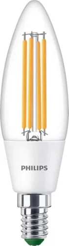 LED gyertyakörte E14 210.9lm/W B35 2.3W = 40W 485lm 3000K meleg izzószál PHILIPS Ultra Hatékony