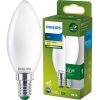 LED izzó E14 gyertya B35 2.3W = 40W 485lm 210lm/W 2700K Meleg 300° A osztályú UltraEfficient Philips