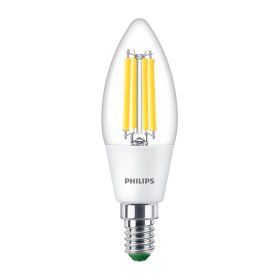   LED gyertyakörte E14 210.9lm/W B35 2.3W = 40W 485lm 4000K semleges izzószál PHILIPS Ultra Hatékony