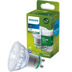   LED halogén izzó GU10 190.5lm/W PAR16 2.1W = 50W 400lm 3000K Meleg 36° PHILIPS Spotlámpa Ultra Hatékony