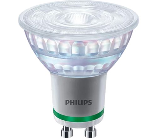 LED halogén izzó GU10 190.5lm/W PAR16 2.1W = 50W 400lm 3000K Meleg 36° PHILIPS Spotlámpa Ultra Hatékony