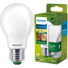   LED izzó E27 A60 4W = 60W 840lm 210lm/W 2700K Meleg 300° Szabályozható, A OSZTÁLYÚ, UltraEfficient Philips