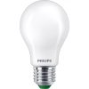 LED izzó E27 A60 4W = 60W 840lm 210lm/W 2700K Meleg 300° Szabályozható, A OSZTÁLYÚ, UltraEfficient Philips