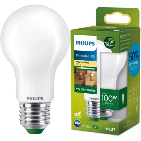   LED izzó E27 A60 7,3 W = 100 W 1535 lm 210 lm/W 2700 K Meleg 300° Szabályozható, A OSZTÁLYÚ, UltraEfficient Philips