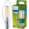 LED izzó E14 gyertya B35 2.3W = 40W 485lm 210lm/W Meleg 2700K 300° A osztályú UltraEfficient Philips