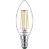 LED izzó E14 gyertya B35 2.3W = 40W 485lm 210lm/W Meleg 2700K 300° A osztályú UltraEfficient Philips