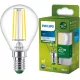 LED izzó E14 gömb alakú P45 2,3 W = 40 W 485 lm 210 lm/W 4000 K Semleges 300° A OSZTÁLY UltraEfficient Philips