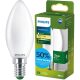 LED izzó E14 gyertya B35 1.2W = 25W 252lm 210lm/W 2700K Meleg 300° Tejes A OSZTÁLYÚ UltraEfficient Philips