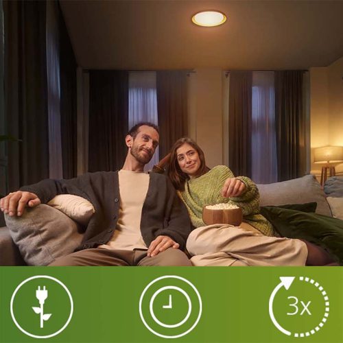 LED izzó E14 gyertya B35 1.2W = 25W 252lm 210lm/W 2700K Meleg 300° Tejes A OSZTÁLYÚ UltraEfficient Philips