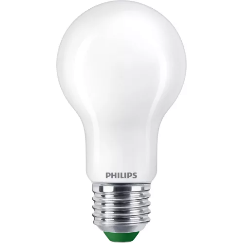LED izzó E27 A60 5,2 W = 75 W 1095 lm 212 lm/W 2700 K Meleg 300° Tejes A OSZTÁLYÚ Szabályozható UltraEfficient Philips