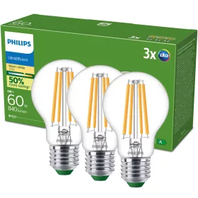   3x LED izzó E27 A60 4W = 60W 840lm 210lm/W 2700K Meleg 300° A OSZTÁLYÚ UltraEfficient Philips