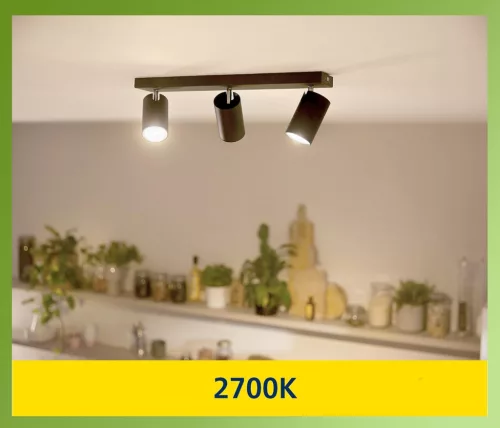 6x LED izzó GU10 spotlámpa PAR16 1.2W = 35W 215lm 179lm/W 2700K Meleg 36° A OSZTÁLYÚ UltraEfficient Philips