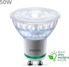 6x LED izzó GU10 spotlámpa PAR16 2.1W = 50W 375lm 190lm/W 2700K Meleg 36° A OSZTÁLYÚ UltraEfficient Philips