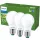 3x LED izzó E27 A60 7.3W = 100W 1535lm 210lm/W Meleg 2700K 300° A OSZTÁLYÚ UltraEfficient Philips