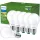 6x LED izzó E27 A60 7.3W = 100W 1535lm 210lm/W 2700K Meleg 300° A OSZTÁLYÚ UltraEfficient Philips