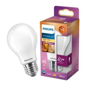   LED izzó E27 A60 3,4W = 40W 470lm 2700 meleg izzószál tejes PHILIPS szabályozható